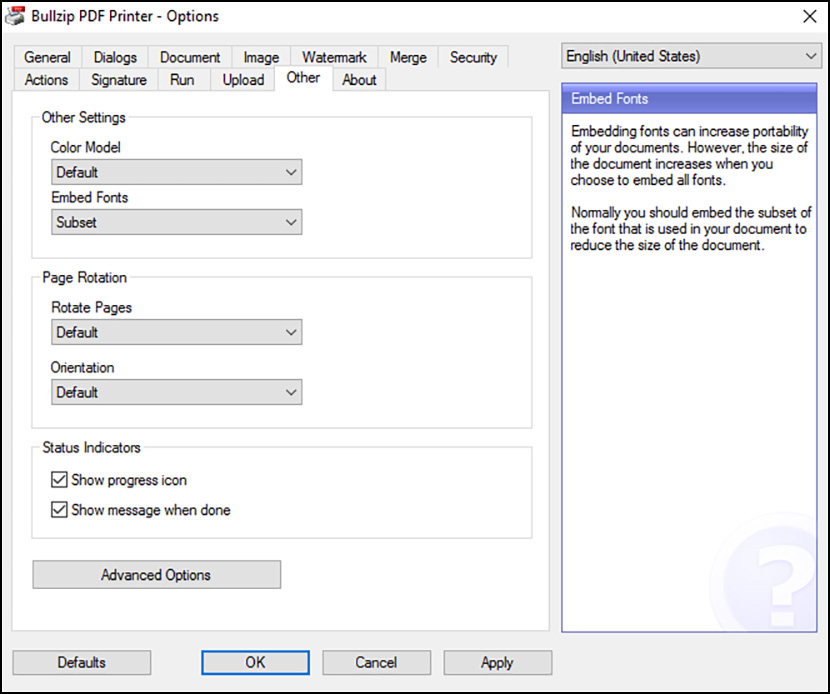 BullZip PDF Printer